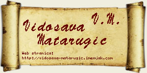 Vidosava Matarugić vizit kartica